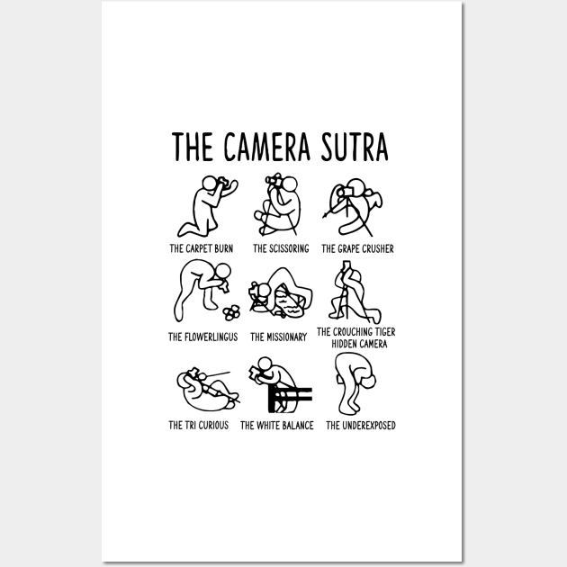 The Camera Sutra - Funny Design Wall Art by TEEPHILIC